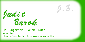 judit barok business card